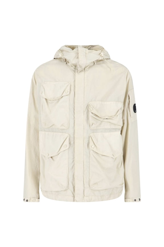 Cream Flatt Nylon Goggle Jacket (Men's)