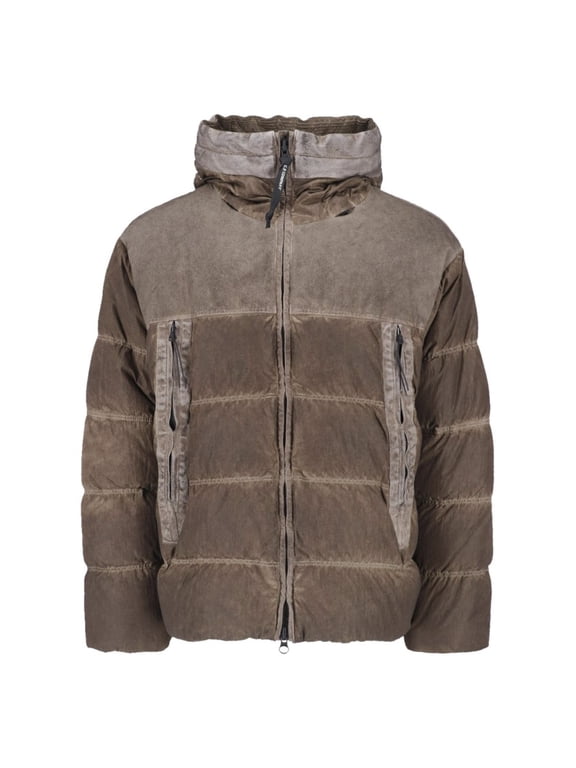 Hooded Padded Jacket With Unique Goggle Lenses (Men's)