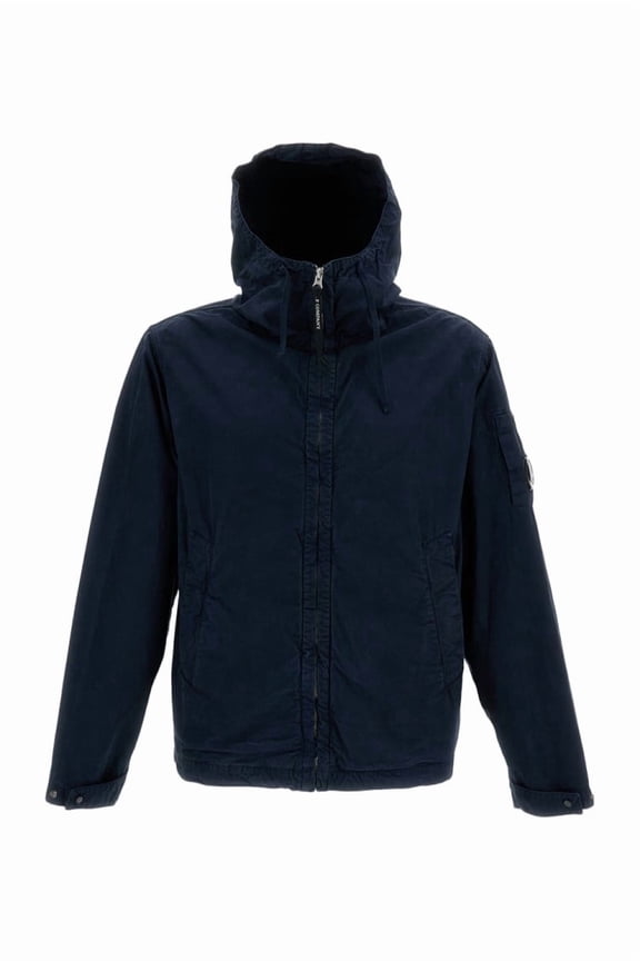 Micro-Reps Fabric Hooded Jacket With Iconic Lens Detail (Men's)