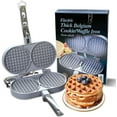 C Palmer Belgian Waffle Maker, NonStick Double Waffle Maker for Increased Output, Cast Aluminum