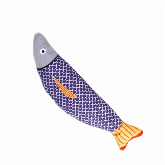 C Plush Catnip Fish Toy With Squeaker For Indoor Cats Interactive Boredom Relief Toy