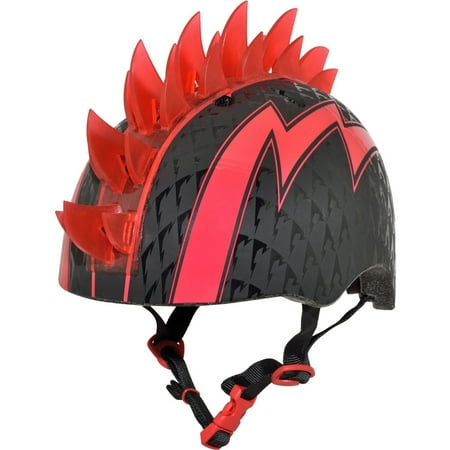 Raskullz - Multisport Child Helmet with LED Lights - Bolt LED Red