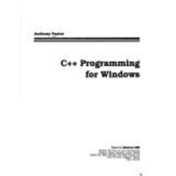Pre-Owned C++ Programming for Windows (Paperback) 0078818818 9780078818813