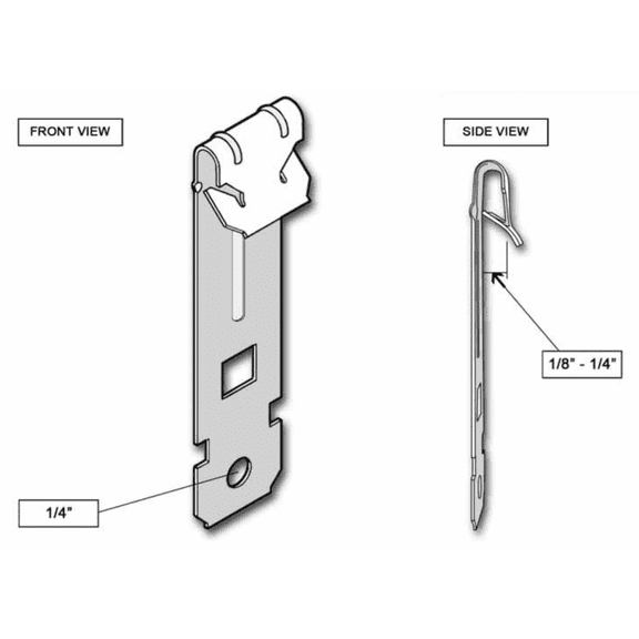 C-Purlin Clips Vertical Joist Clips Clamps for 1/8"-1/4" Thick Flanges Roof Beams Z Purlins Wire Suspension Connect Ceiling Wire Conduit Pipe Hanger with Bolting Straps Rod S-Hooks,100/PKG,UL Listed