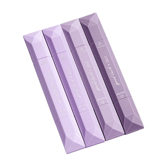 C Purple Dual Head Correction Tape With Glue, 4-Pack Pen Style Correction & Adhesive Tape For Students, Craft, Office, Mess-Free Correction Tool