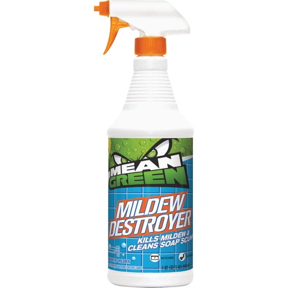 CR Brands Mean Green Mildew Destroyer Cleaner - Hard Surface Foaming - 32 fl. oz