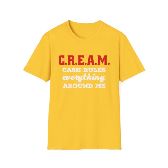 C.R.E.A.M. Funny Money Cash Lovers Graphic Novelty Tees