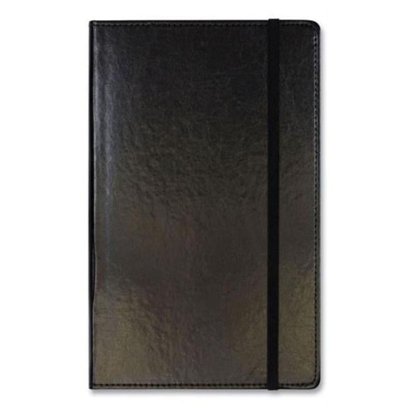 C.R. Gibson Bonded Leather Narrow Rule 5x8.25 Journal Black 240 Sheet MJ54791