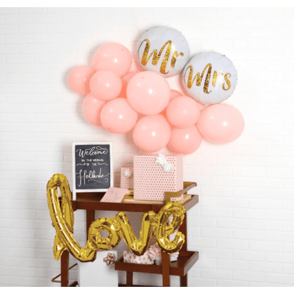 C.R. Gibson Mr. & Mrs. Wedding Mini Balloon Kit (CBGS-25540)