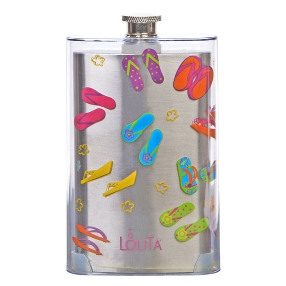 C.R. Gibson Stainless Steel Flask - Flip Flop