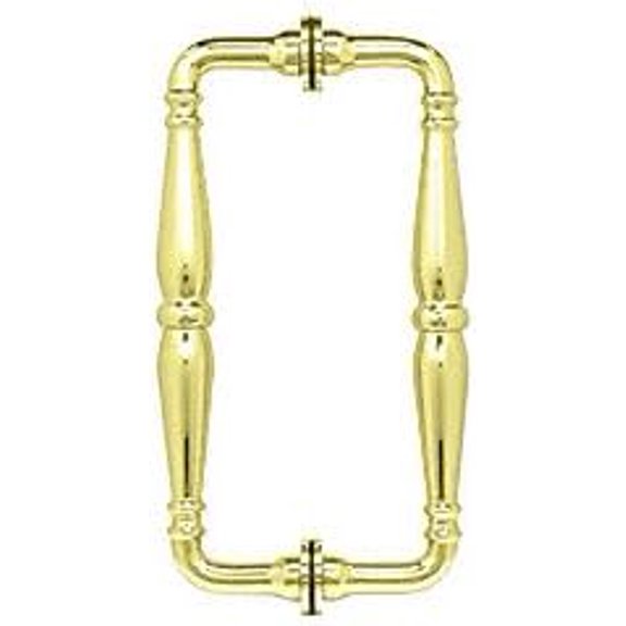 C.R. LAURENCE V1C6X6BRPolished Brass 6" Victorian Style Back-to-Back Pull Handle$$Tools & Hardware Other