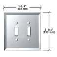 thumbnail image 1 of C.R. Laurence GMP8C Clear Double Toggle Glass Mirror Plate, 1 of 3