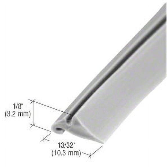 C.R. Laurence GS112C Gray Glazing Spline 100' Roll