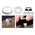 thumbnail image 1 of C.R. Laurence SC91F40-XCP100 White Flat Large Snap Cap Screw Covers - Pack of 100, 1 of 4