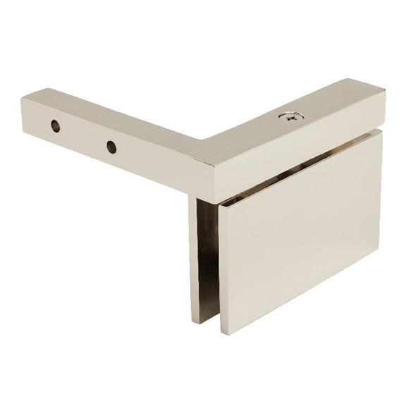 C.R. Laurence SRCAR05LPN Polished Nickel Cardiff Senior Wall Mount Offset Back Plate Hinge, Silver