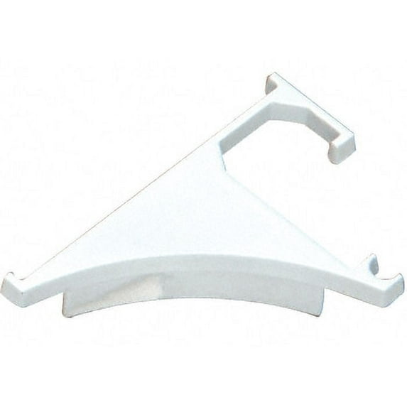 C.R. Laurence White End Cap for 3/8" Aluminum Shelving Extrusion, 1 Piece