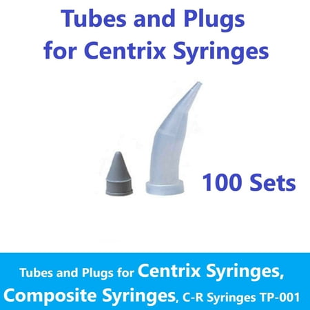 C-R Tubes and Plugs for C-R Syringes Clear PCR, Dental Material Delivery pack of 300
