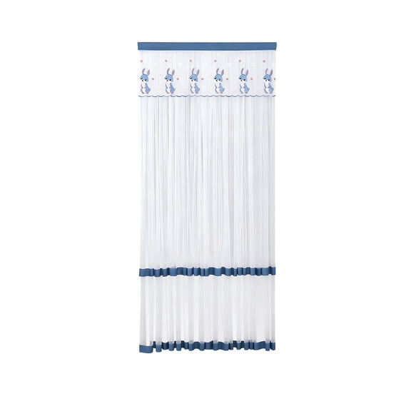 C Rabbit Patterns Lace Door Curtain Insect-Proof Mesh Screen For Kitchen Bedroom Summer Hanging Curtain