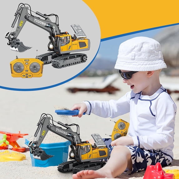 C Remote Control Hydraulic Excavator 1/14 Scale Full Metal 18 Channel Rtr Engineering Toy
