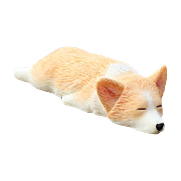 C Resin Corgi Dog Car Ornament Mini Puppy Decoration Pet Lover Gift Handmade Simulation Cute Dashboard Accessory #4MdsM