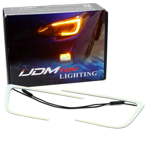 C-Ring Switchback LED Halo Circuit Boards For 2015-2021 Subaru WRX STI Front Road Illuminating Light for Driving/DRL and Turn Signal Light Retrofit