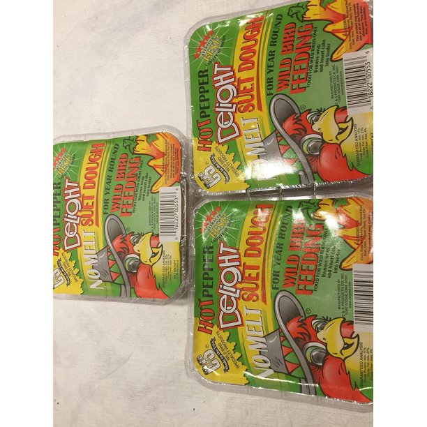 C&S CS12553 11.75 Oz Hot Pepper Delight Wild Bird No Melt Suet Dough