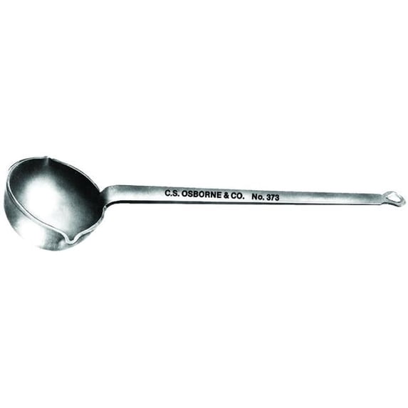 pouring ladle size: 6" w x 24" l