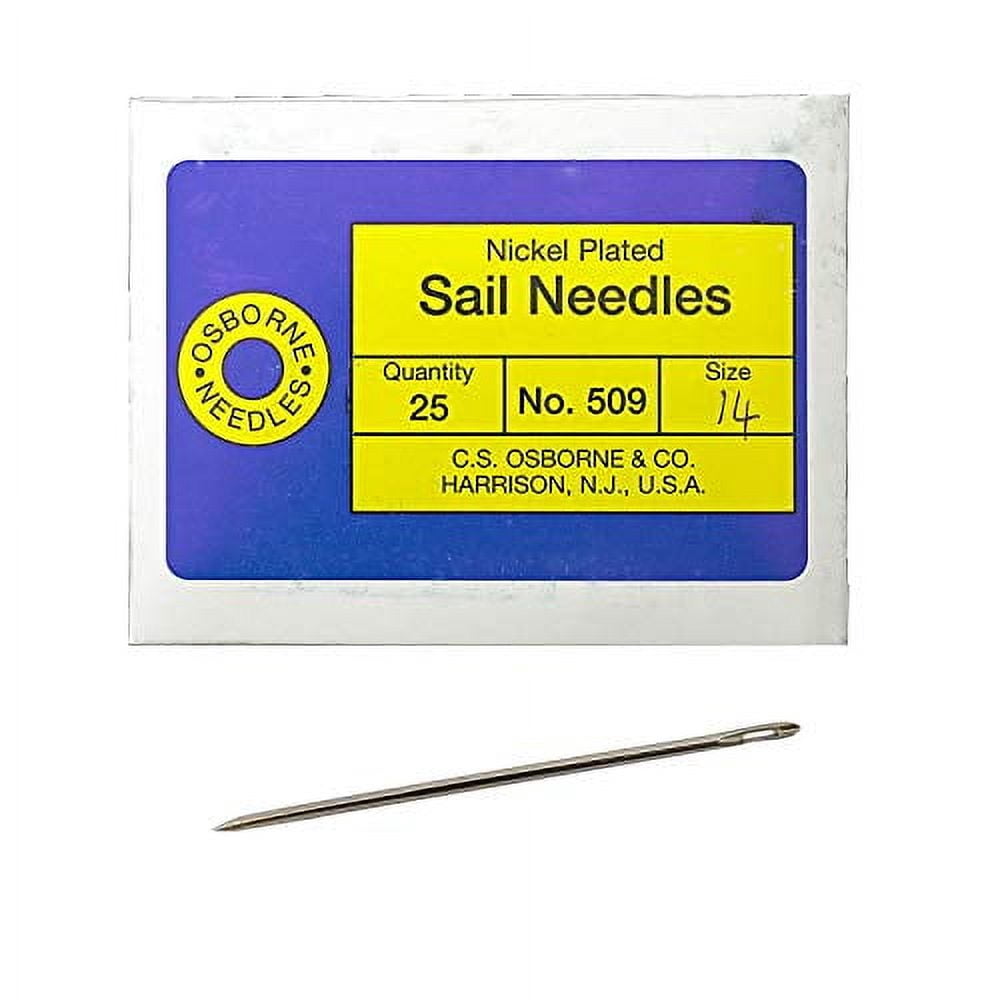 Leather Sewing Needles - Triangular Point Size No. 3 (0.90x43mm) - Pack Of Sewing Needles For Leatherwork