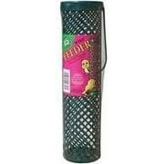 C & S Products Wild Bird Wire Tube Feeder - 20 Ports, Hanging, 24 oz, Green