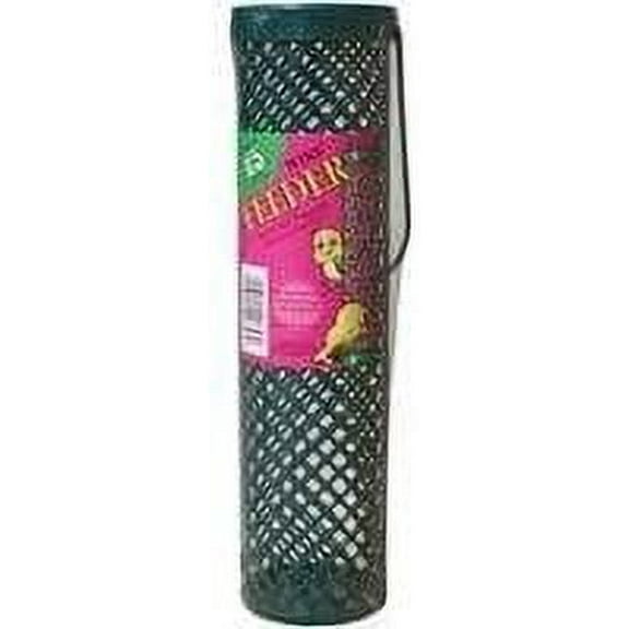 C & S Products Wild Bird Wire Tube Feeder - 20 Ports, Hanging, 24 oz, Green