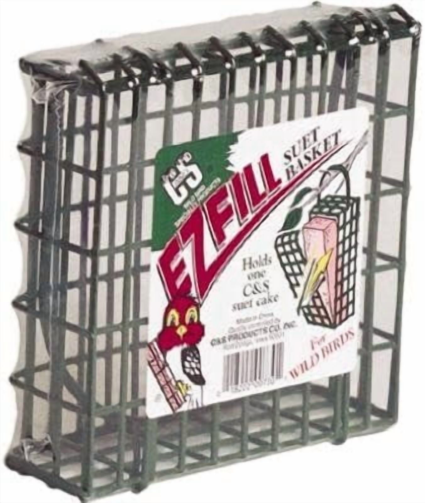 C&S Products Ez Fill Suet Cake Bird Feeder [Set of 3]