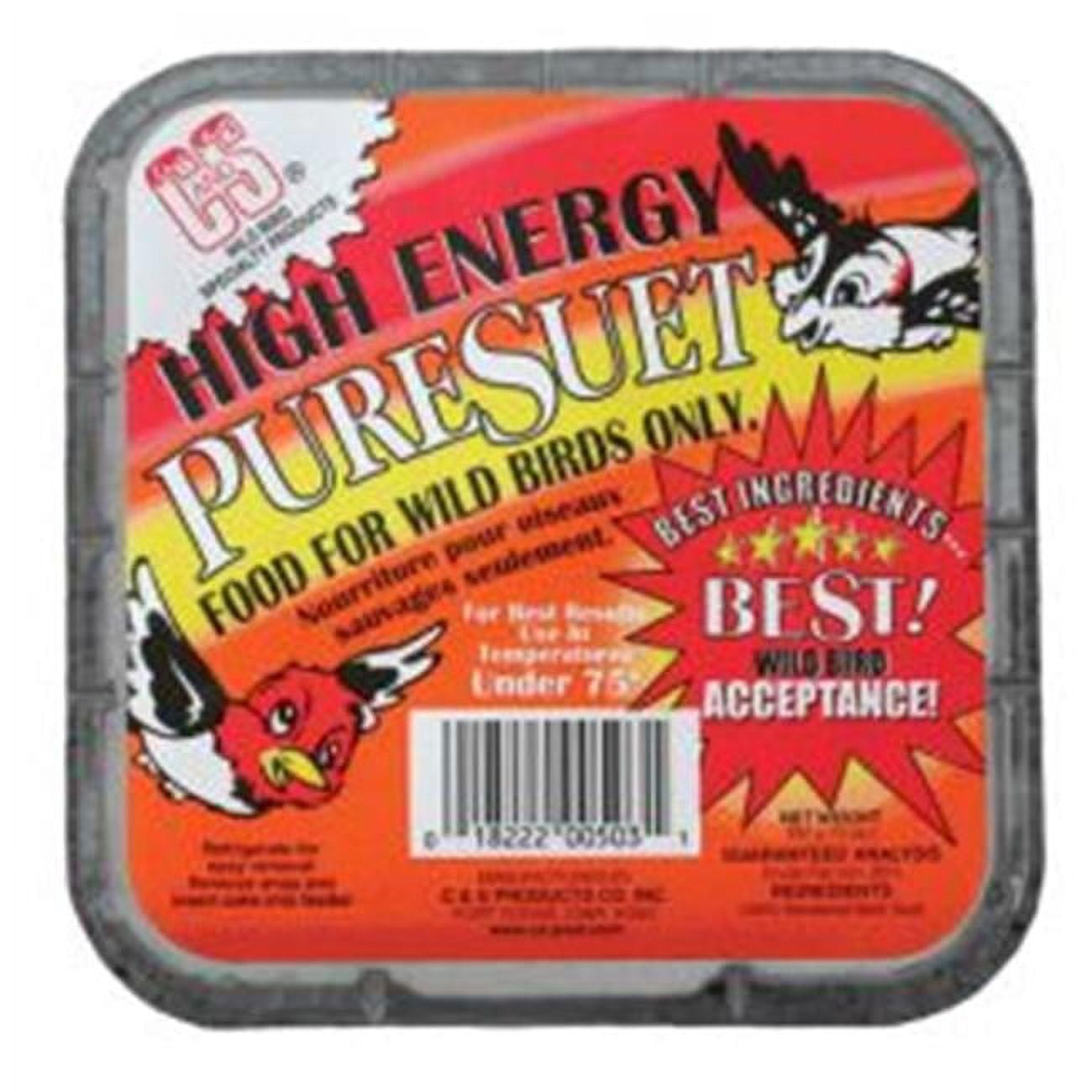C & S Products High Energy Pure Suet Cake 10 Ounces CS503
