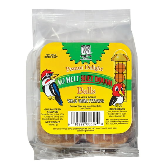 C&S Peanut Delight No Melt Dough Balls Pack of 4