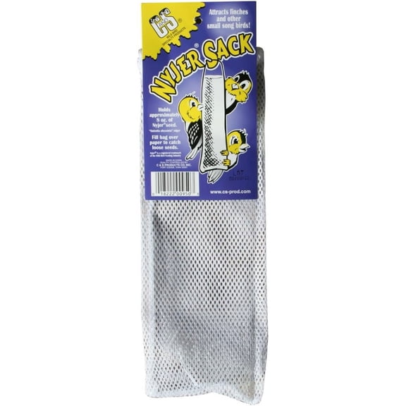 C & S Products Nyjer Sack Bird Feeder - Attracts Finches - 8 oz