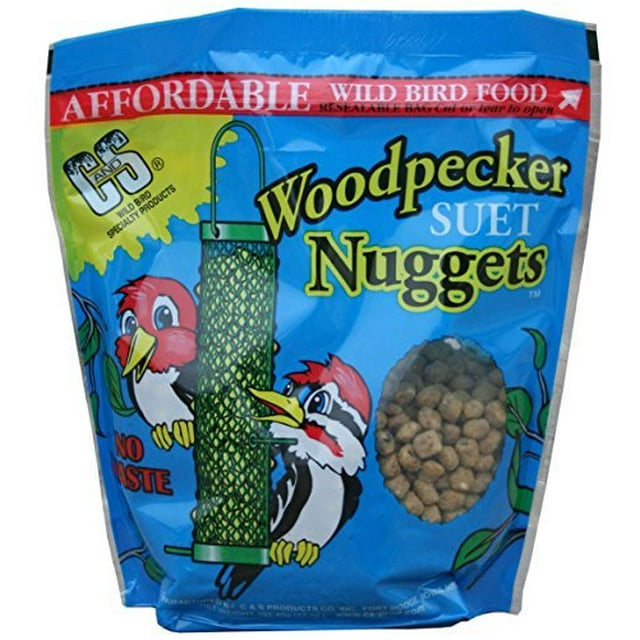 C&S Products Woodpecker No Melt Suet Nuggets, 27 oz., Wild Bird Food, 1