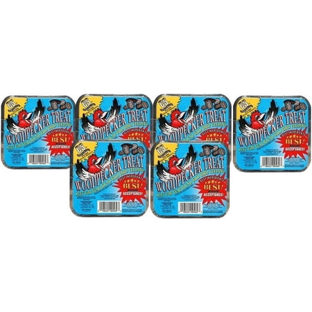 C & S Products Woodpecker Treat Beef Suet,Corn,Oats,Peanuts,Pecans 11 Oz