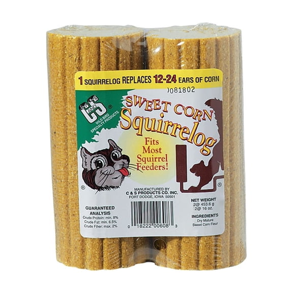C&S Replacement Log Squirrel Food - Pack of 4