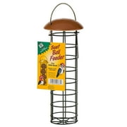 C & S Products Suet Ball Bird Feeder for Wild Birds, Holds 4 Suet Balls, Copper Roof