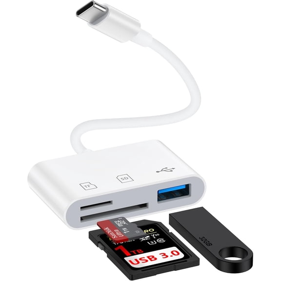 C SD Memory Card Reader for Galaxy S25 Edge S24 S23 S22 S20 A17 A16 A15 3.0 Type C Camera TF Card Reader for 17 16e 16 15 /