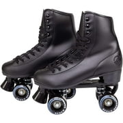 C SEVEN Skates Quad Roller Skates, Great for Outdoor Use, Many Color Varieties Black, Womens 9 and Mens 8