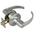 thumbnail image 1 of C-Series 2-Way Latch Privacy Door Handle, Adjustable Backset, Satin Chrome Finish, 1 of 1