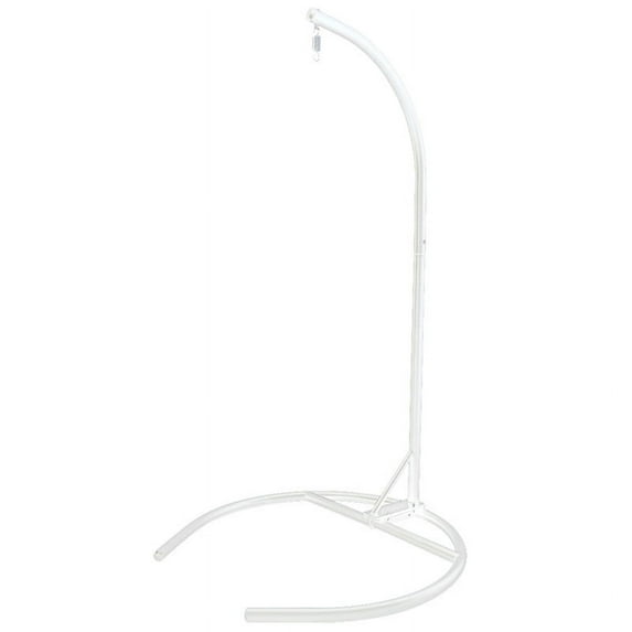 C-Shape Base Hanging Chair Hammock Stand - Powder Coated Construction for Egg Chair and Indoor/Outdoor Hammock Chairs, X-Large (White)