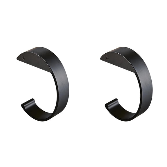 C Shape Purse Hooks for Table, Headphone Hanger, Aluminum Alloy Desk Purse Handbag Hooks for Organize Desktop Storage , 2 Pcs, 3.74x2.75"