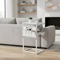 thumbnail image 1 of C Shaped End Table Set - Height Adjustable Side Table for Small Spaces, 1 of 9