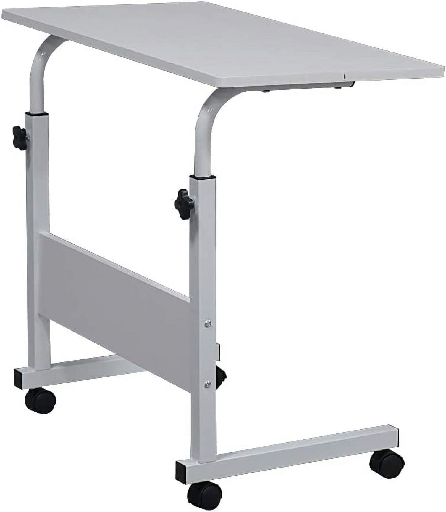 C Shaped End Table Slide Under Side Table for Couch,Sofa Side Table for