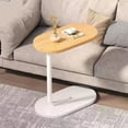 thumbnail image 1 of C-Shaped End Table Small Side Table for Couch Sofa Table with Metal Frame for Living Room, Bedroom, Bedside, 1 of 5