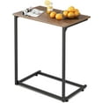 thumbnail image 1 of C-Shaped End Table, Small Side Tables for Sofa, Wide Couch Table That Slide Under, Laptop Snack Table for Living Room, Bedroom, Home Office, 1 of 9