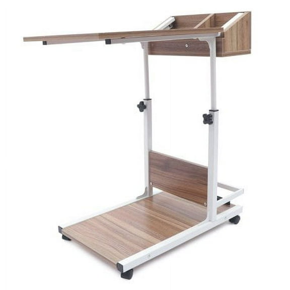 C Shaped End Table for Living Room Sofa Side Table Coffee Table Snack Table Tray