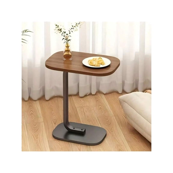 C-Shaped Multi-Functional Side Table - Sturdy Metal Frame, Space-Saving & Easy to Move