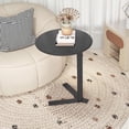 thumbnail image 1 of C Shaped Side Table End Coffee Tables,  Aesthetics Minimalist Accent Tables, Multifunction Round Metal Side Tables for Living Room Bedroom Sofa Balcony Couch  Yard Garden Indoor & Outdoor, 1 of 6